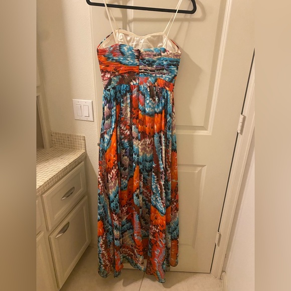 Aidan Mattox Strapless High Low Gown - Picture 6 of 8